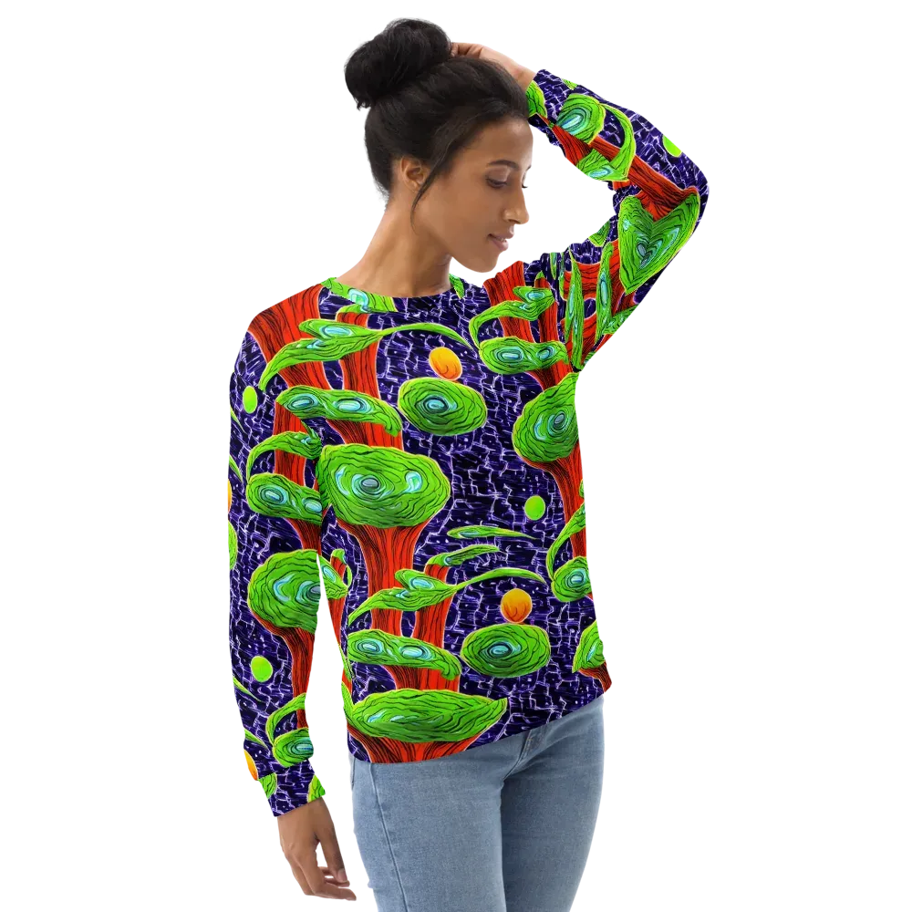 Psychedelic Grove on Sweatshirt — Right Front