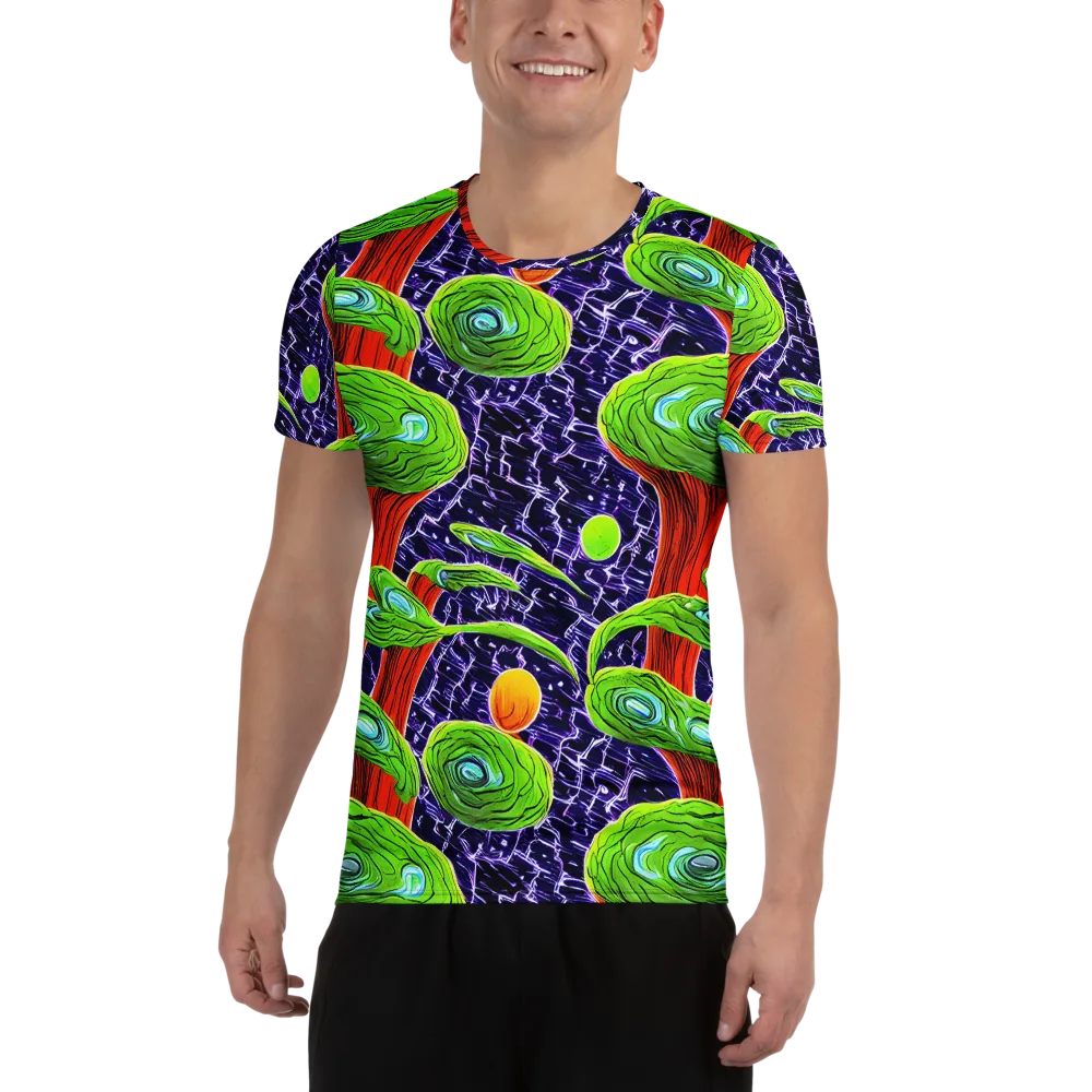Psychedelic Grove on Men's Athletic T-Shirt — Front