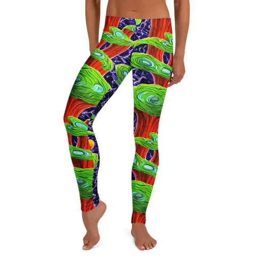 Psychedelic Grove on a Leggings