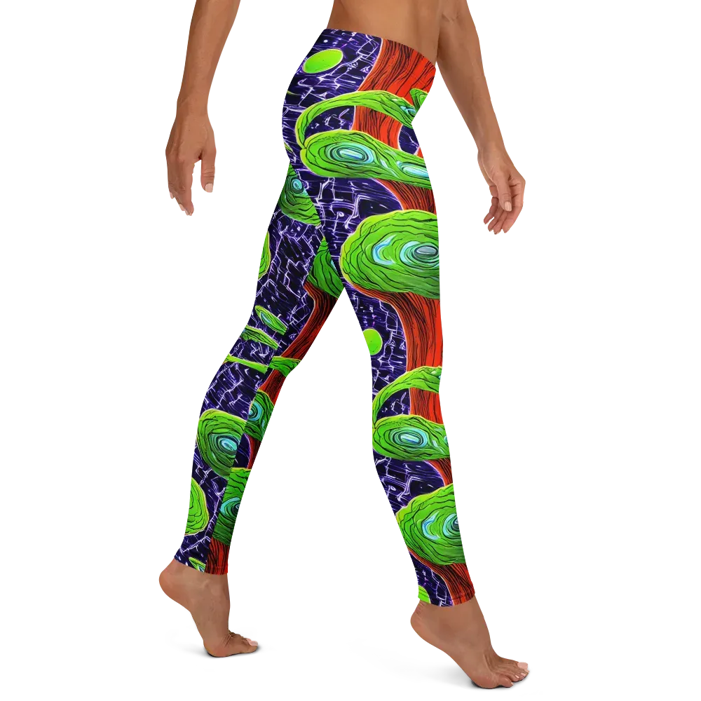 Psychedelic Grove on Leggings — Right