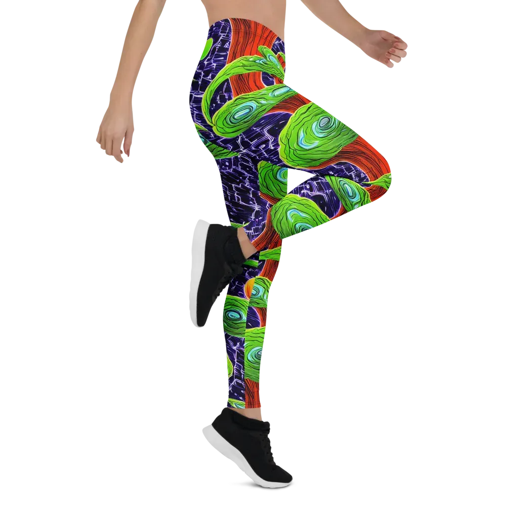 Psychedelic Grove on Leggings — Right
