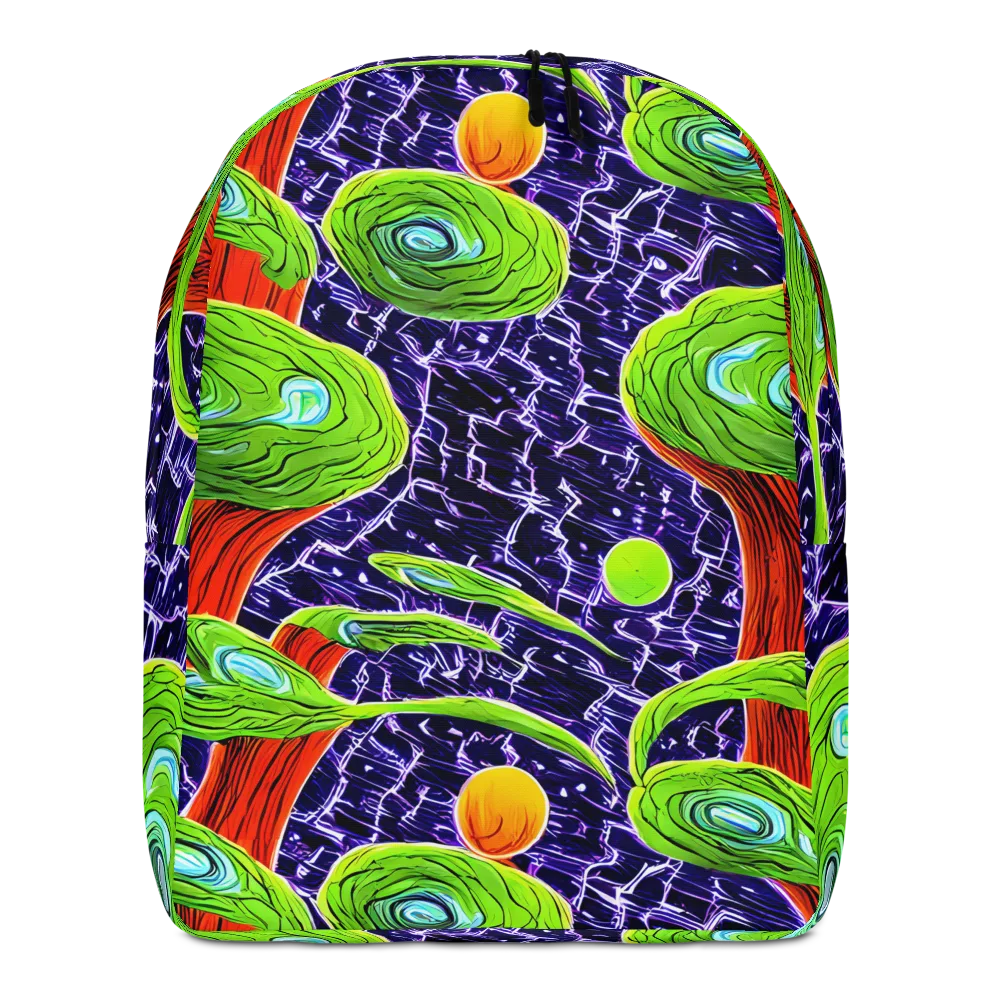 Psychedelic Grove on Minimalist Backpack — Front