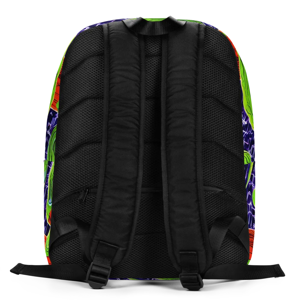 Psychedelic Grove on Minimalist Backpack — Back