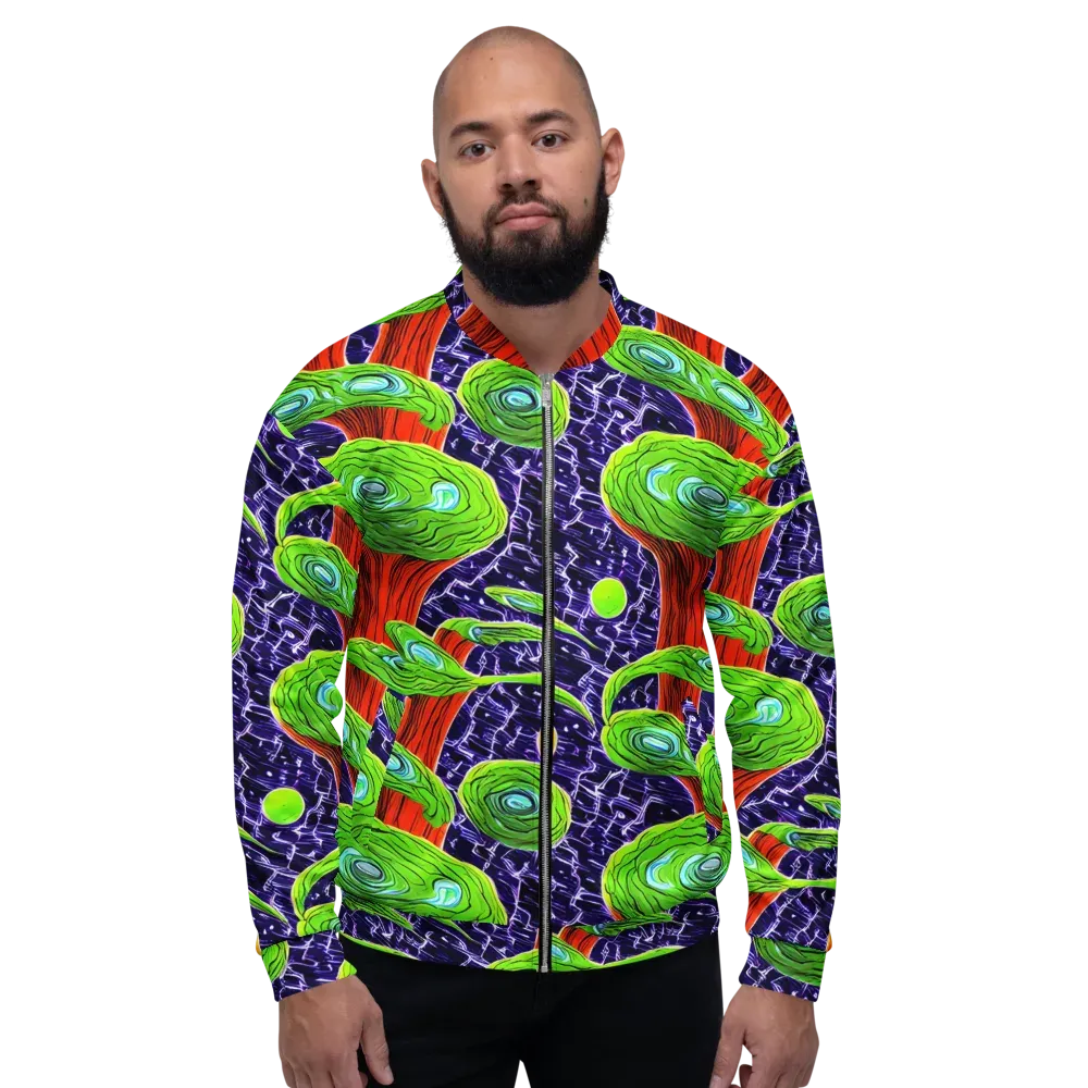 Psychedelic Grove on Bomber Jacket — Front