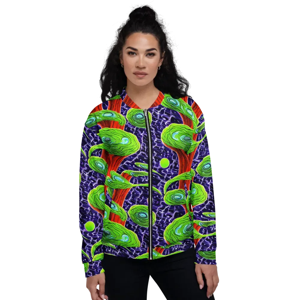 Psychedelic Grove on Bomber Jacket — Front