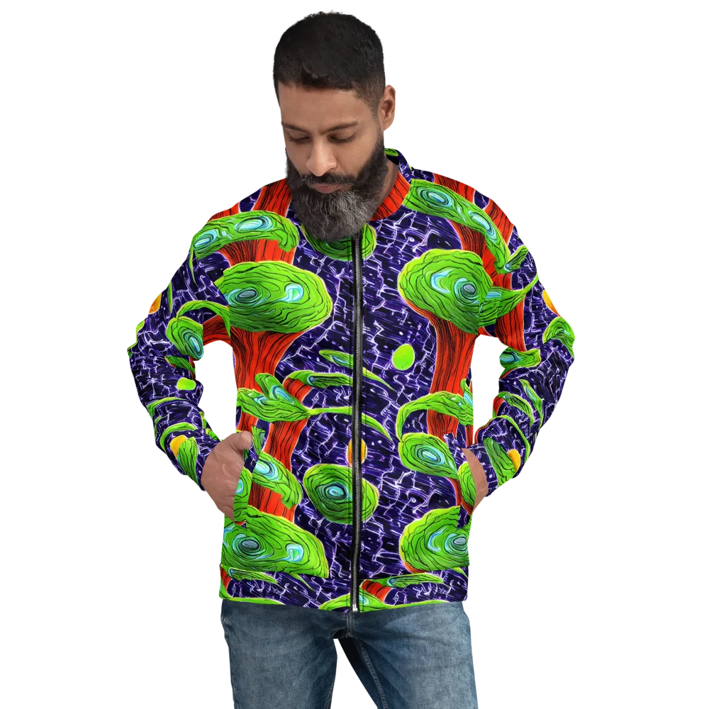 Psychedelic Grove on Bomber Jacket — Front