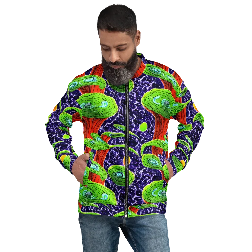 Psychedelic Grove on Bomber Jacket — Front