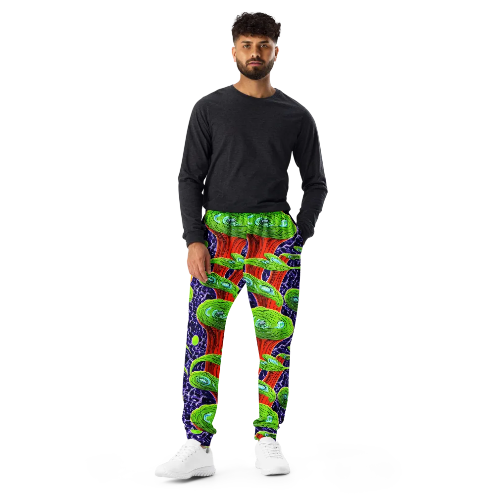 Psychedelic Grove on Men's Joggers — Front