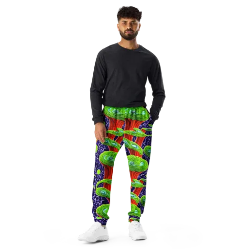 Psychedelic Grove on a Men's Joggers