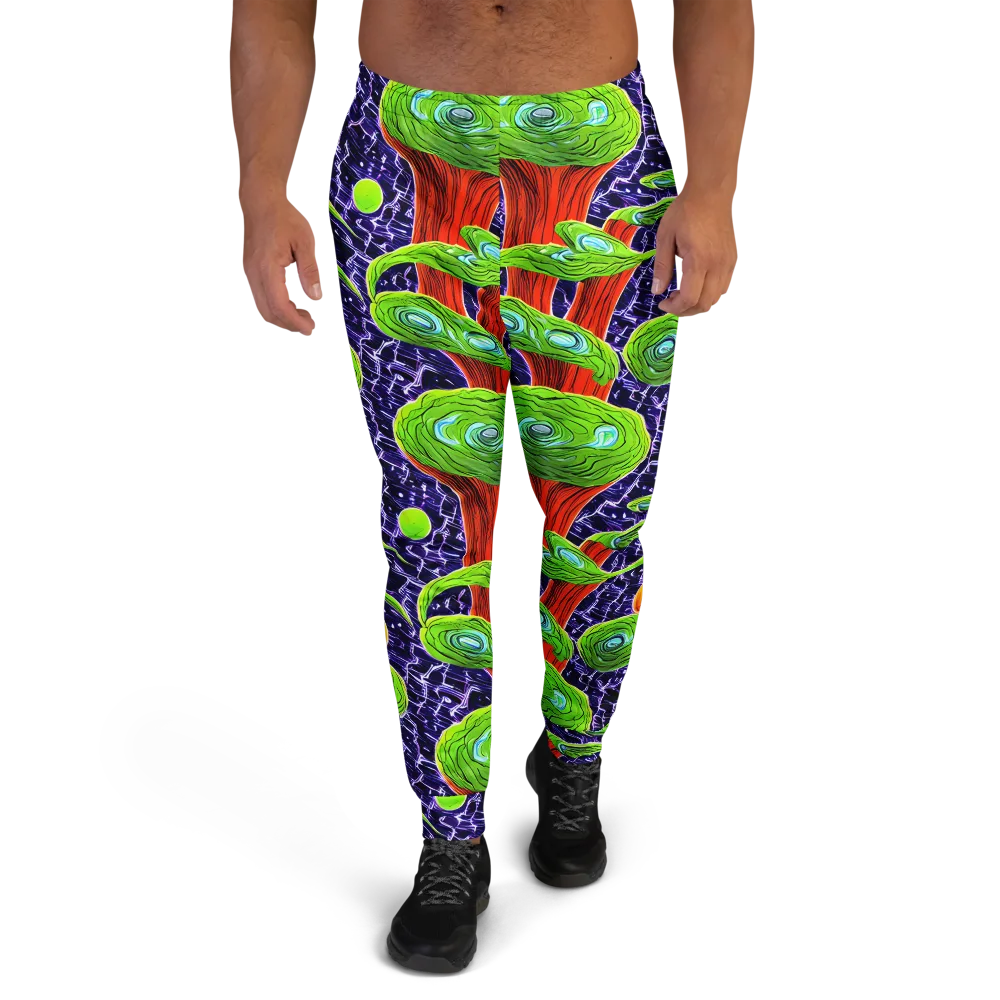 Psychedelic Grove on Men's Joggers — Front