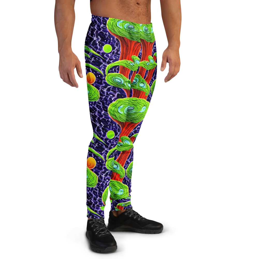 Psychedelic Grove on Men's Joggers — Right