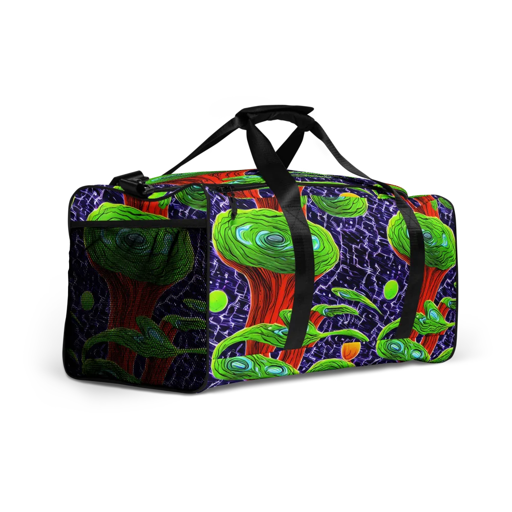 Psychedelic Grove on Duffle Bag — Right Front