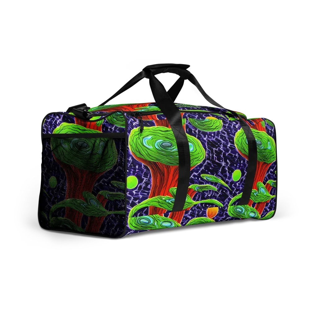 Psychedelic Grove on Duffle Bag — Right Front