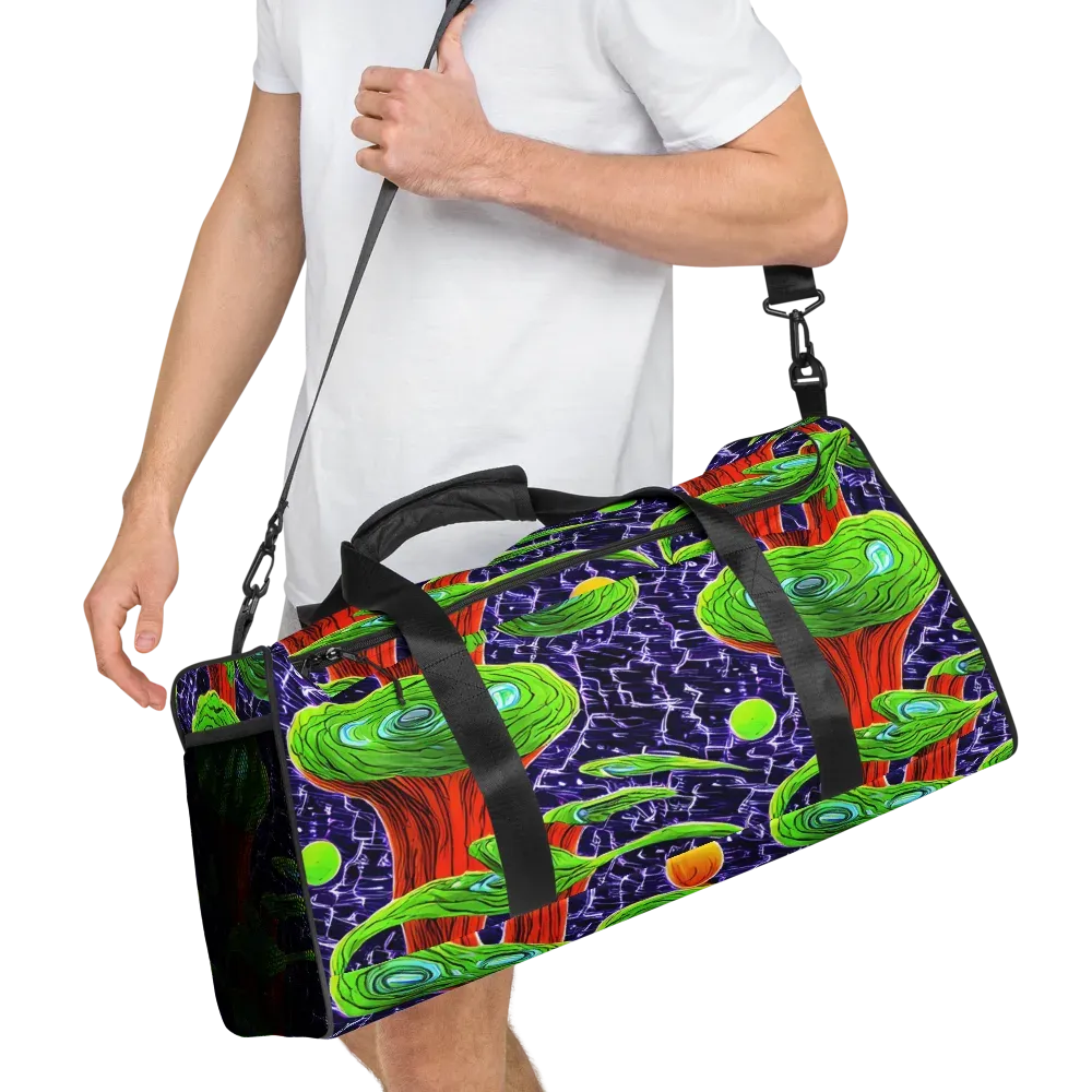 Psychedelic Grove on Duffle Bag — Right Front