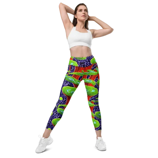 Psychedelic Grove on a Leggings with Pockets