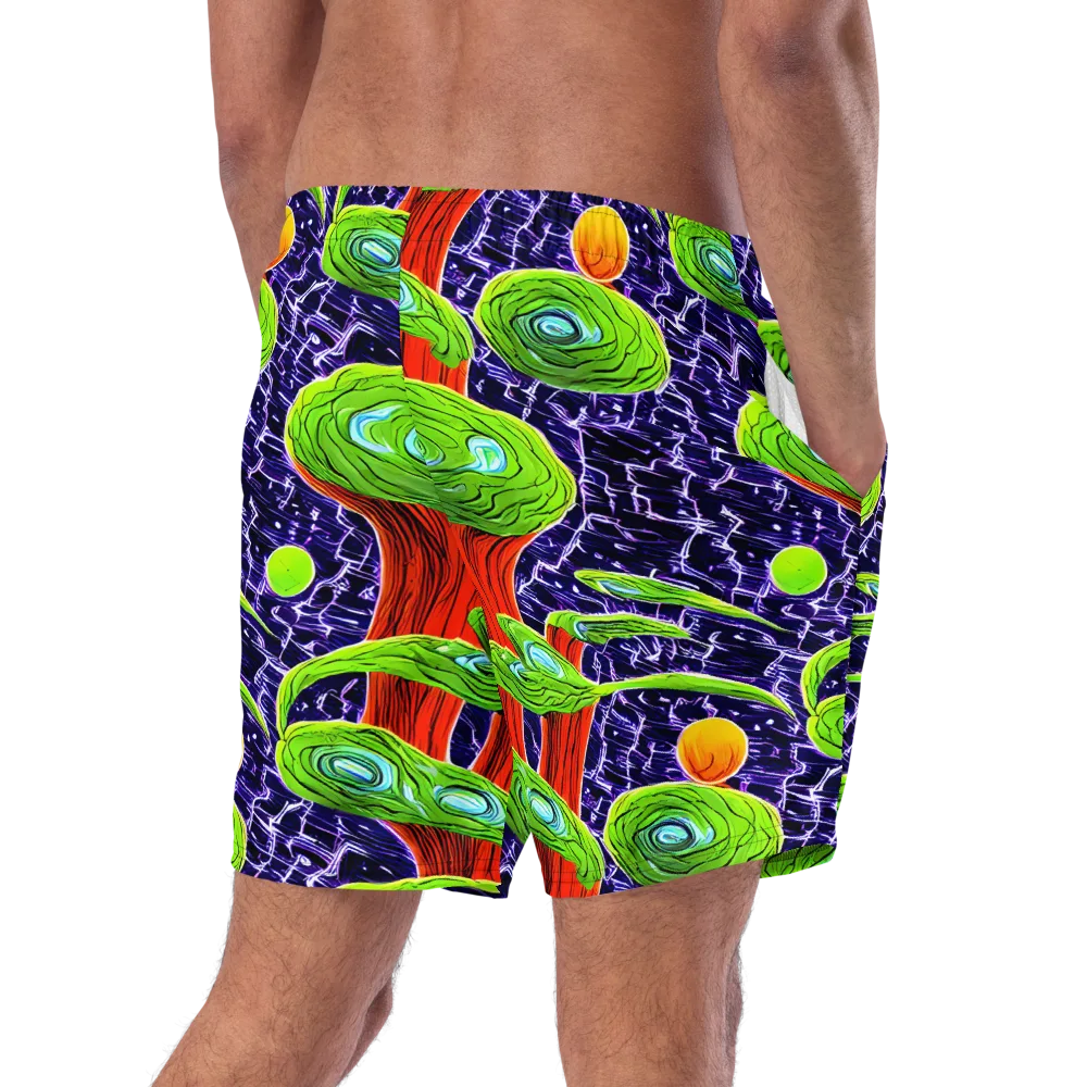 Psychedelic Grove on Swim Trunks — Right Back