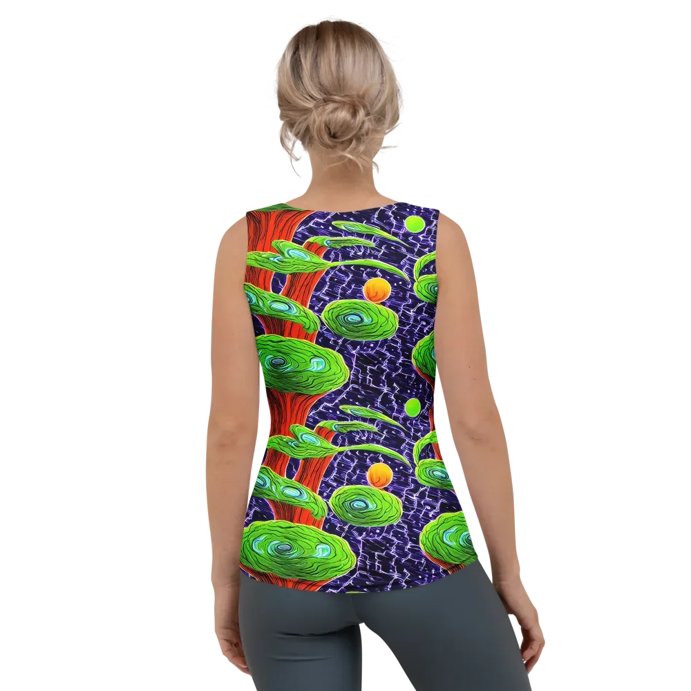 Psychedelic Grove on Women's Tank Top — Back