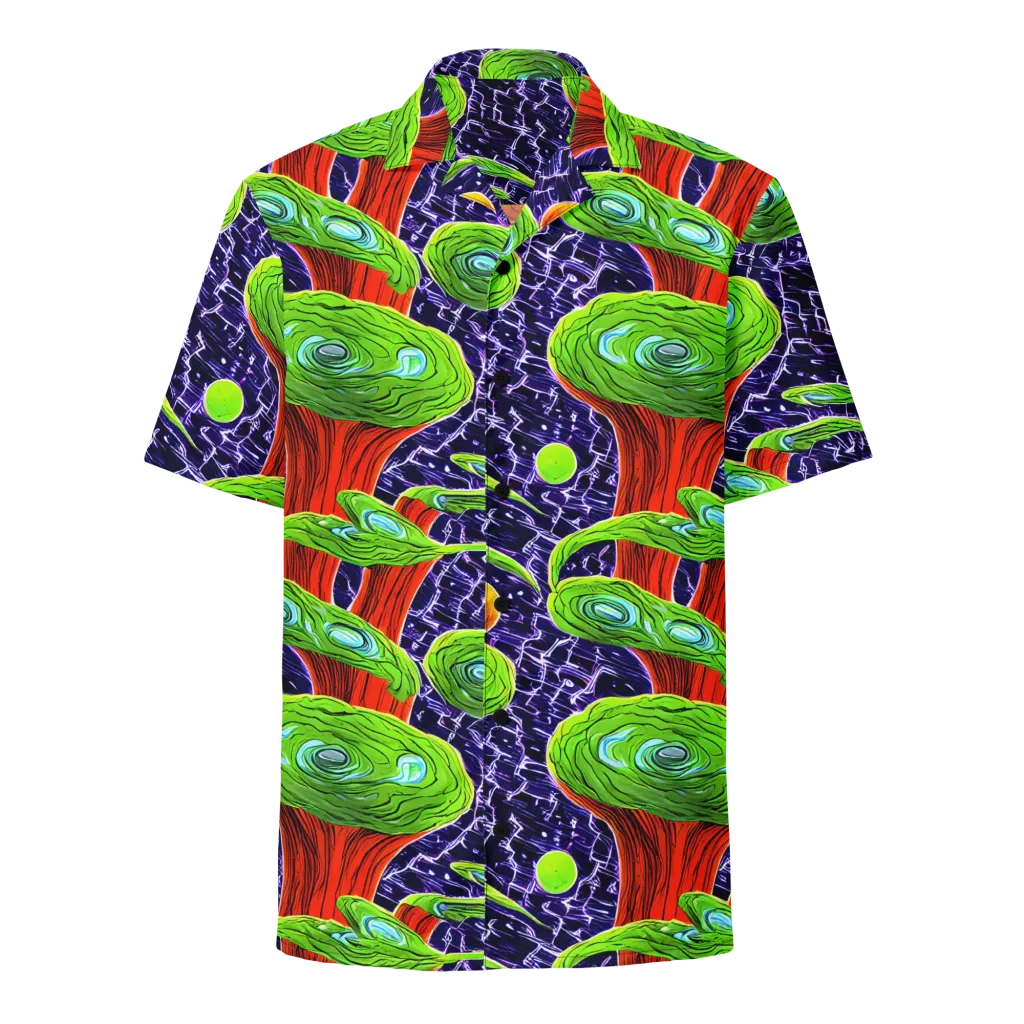 Psychedelic Grove on Button Shirt — Front