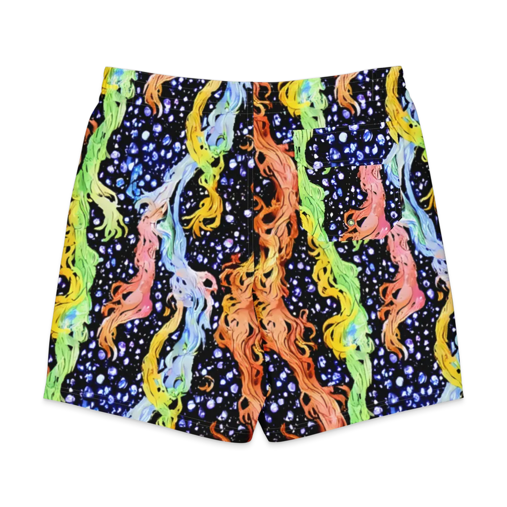 Celestial Serenade on Men's Board Shorts — Back