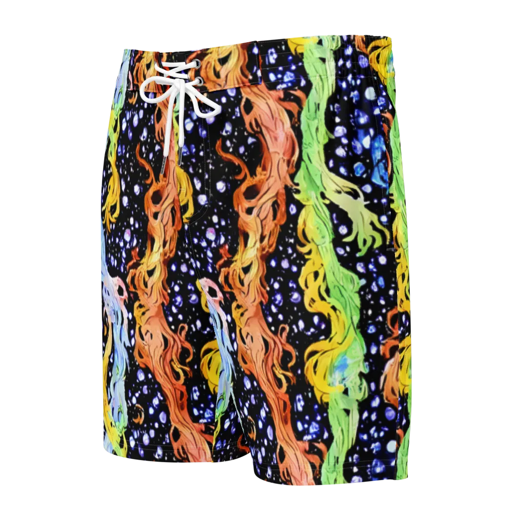 Celestial Serenade on Men's Board Shorts — Front