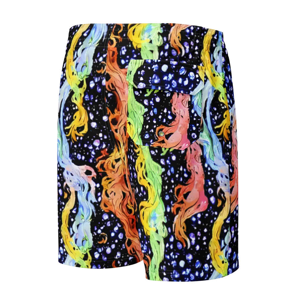 Celestial Serenade on Men's Board Shorts — Back
