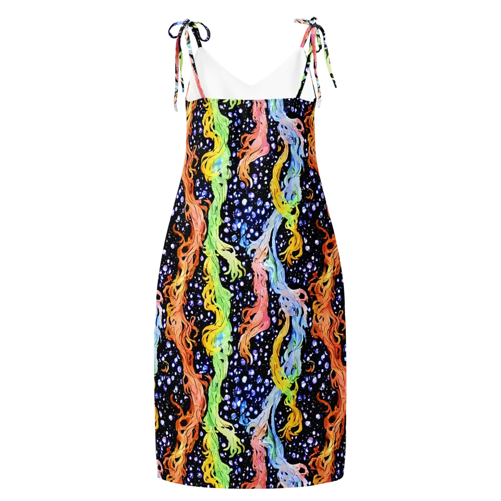 Celestial Serenade on Slip Dress — Back