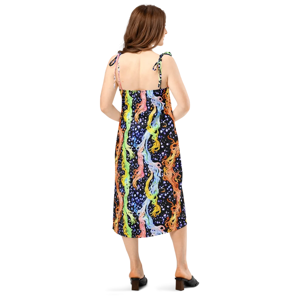 Celestial Serenade on Slip Dress — Back