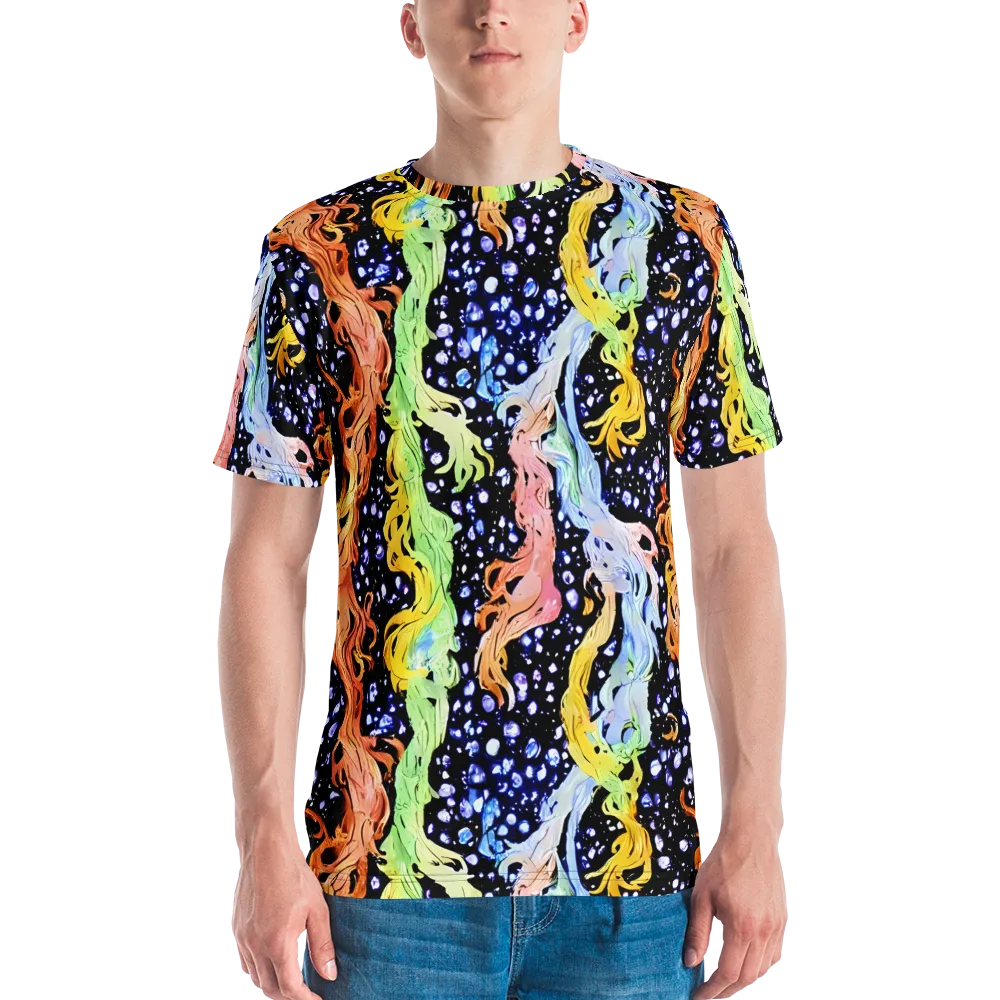 Celestial Serenade on Men's Crew Neck T-Shirt — Front