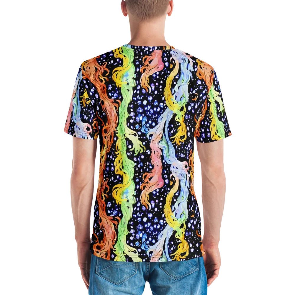 Celestial Serenade on Men's Crew Neck T-Shirt — Back