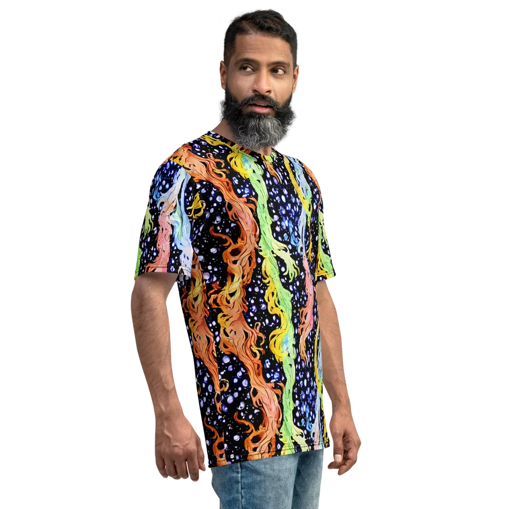 Celestial Serenade on Men's Crew Neck T-Shirt — Right