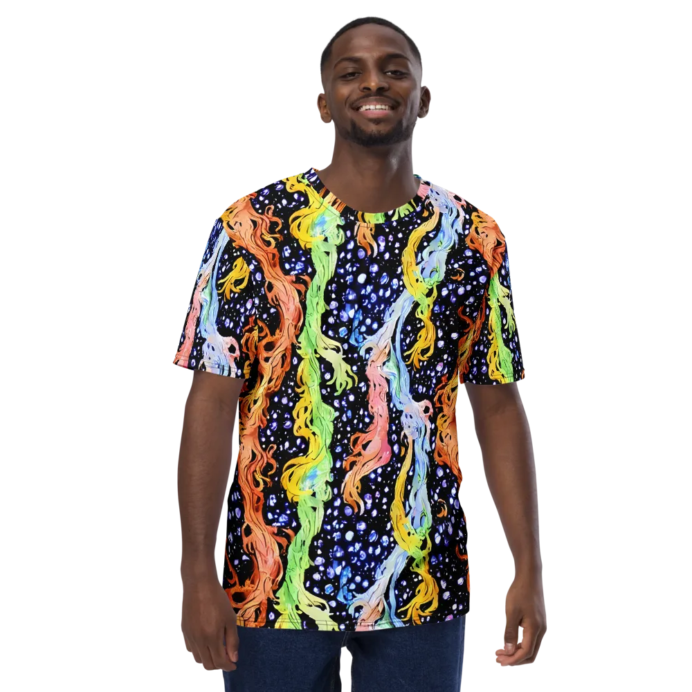 Celestial Serenade on Men's Crew Neck T-Shirt — Front