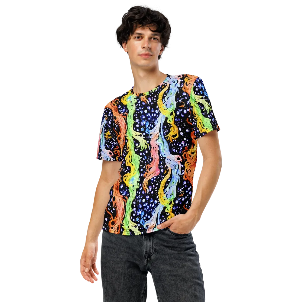 Celestial Serenade on Men's Crew Neck T-Shirt — Front