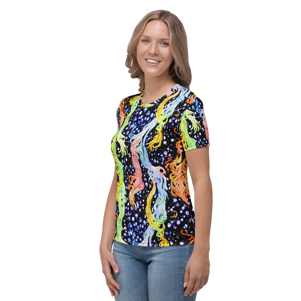 Celestial Serenade on Women's Crew Neck T-Shirt — Left