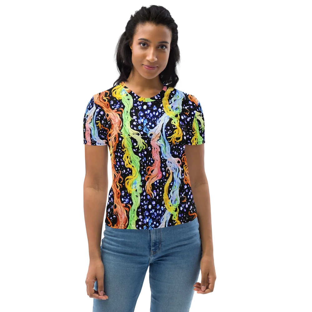 Celestial Serenade on Women's Crew Neck T-Shirt — Front