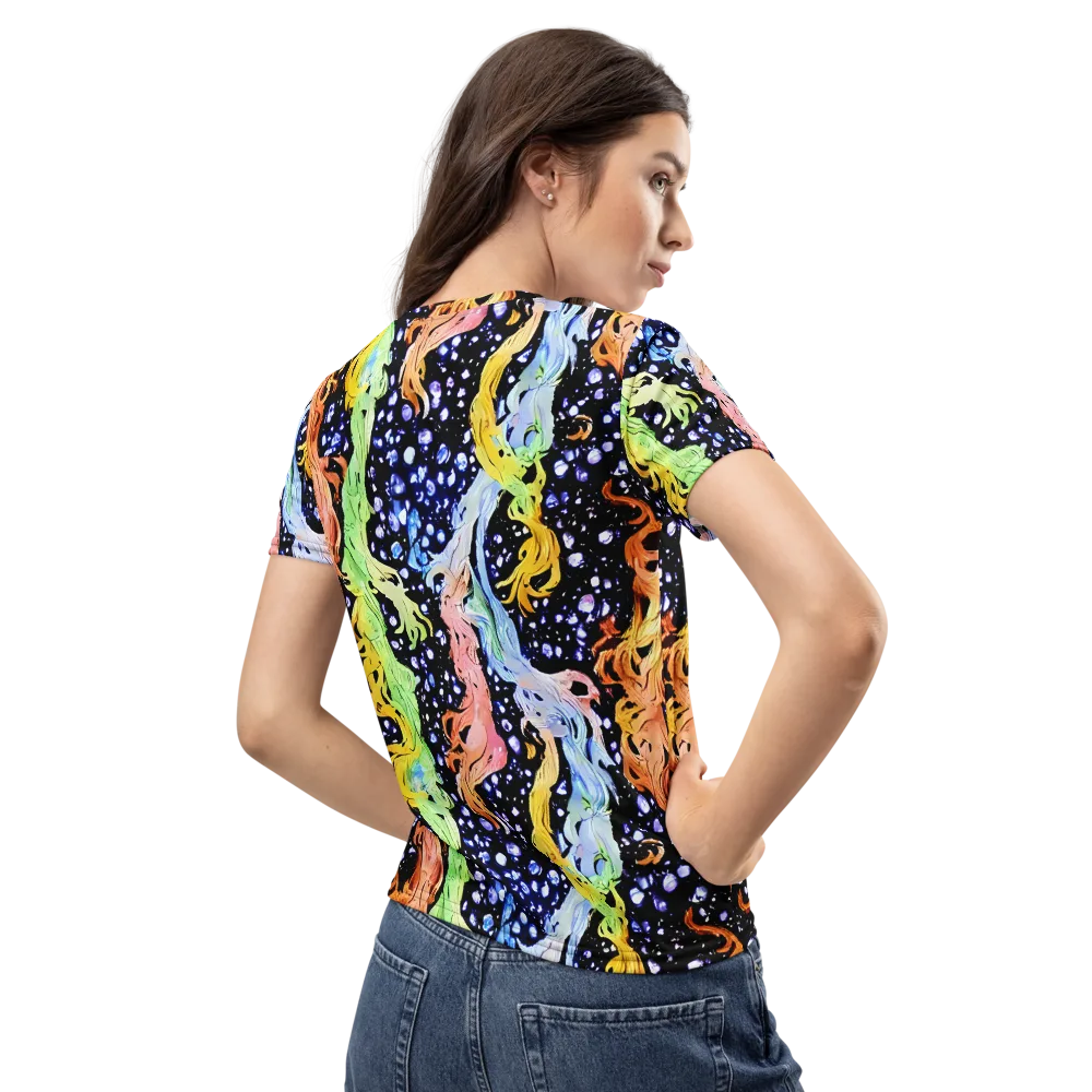 Celestial Serenade on Women's Crew Neck T-Shirt — Back
