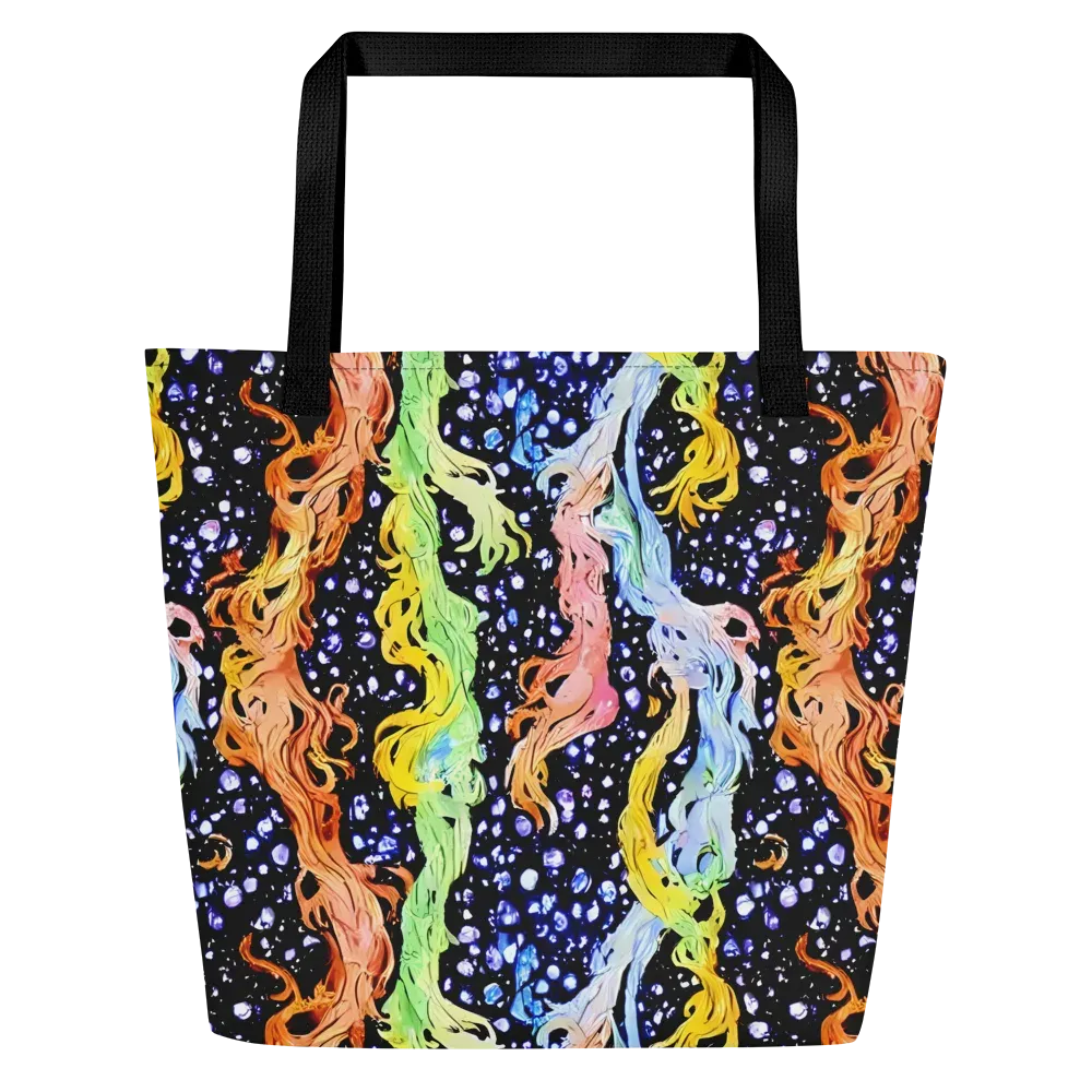 Celestial Serenade on Large Tote Bag W/ Pocket — Front