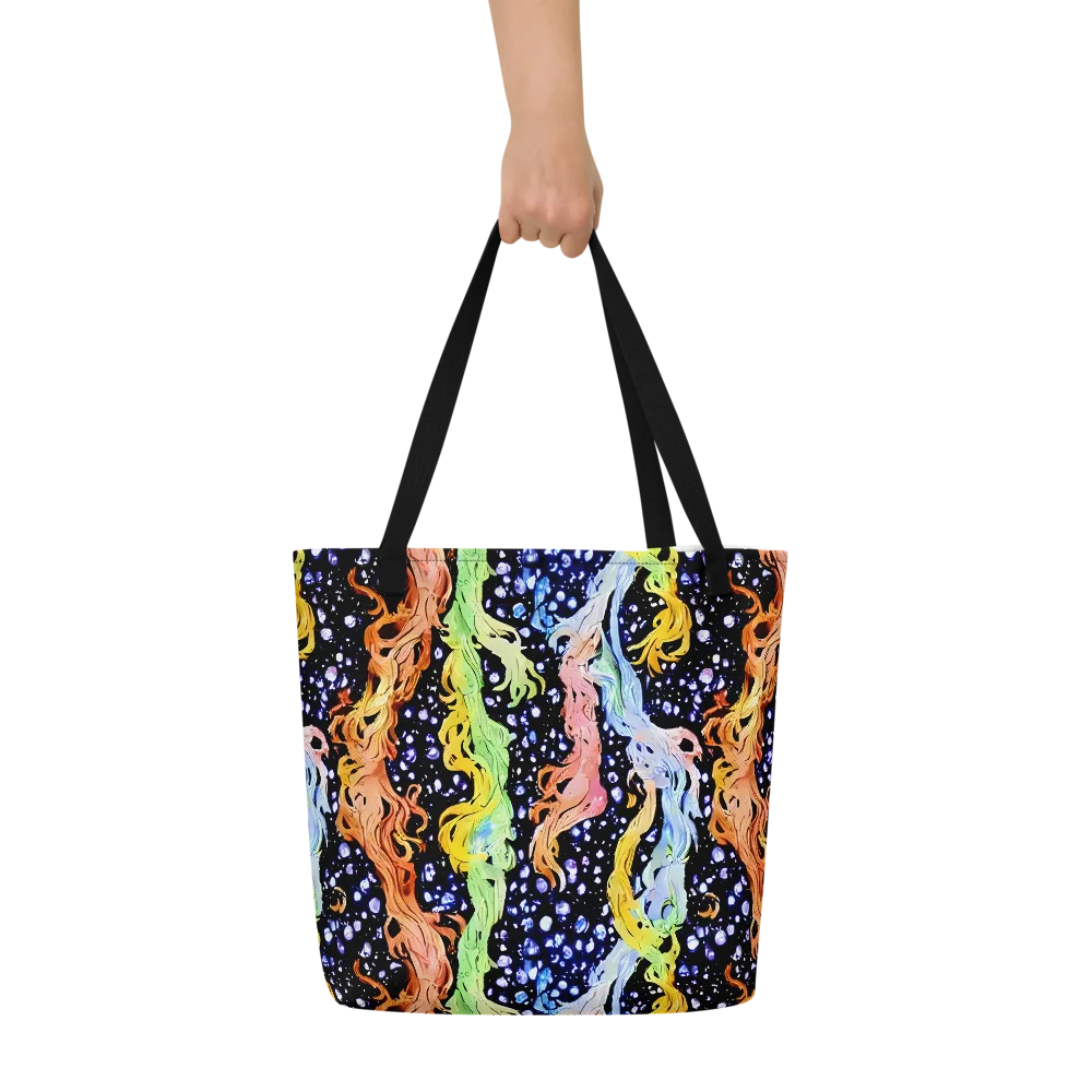 Celestial Serenade on Large Tote Bag W/ Pocket — Front