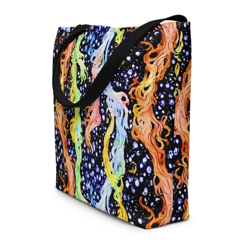 Celestial Serenade on a Large Tote Bag W/ Pocket