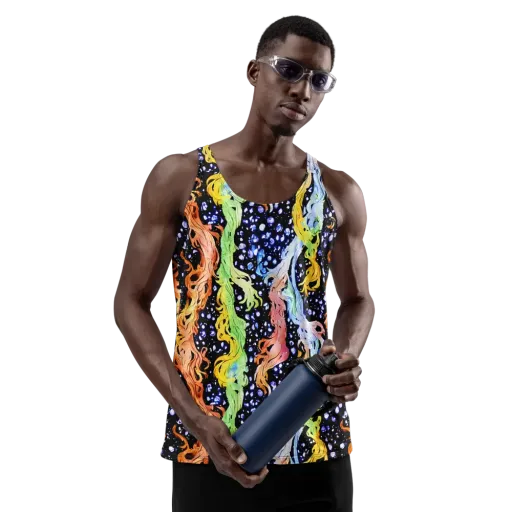 Celestial Serenade on a Men's Tank Top
