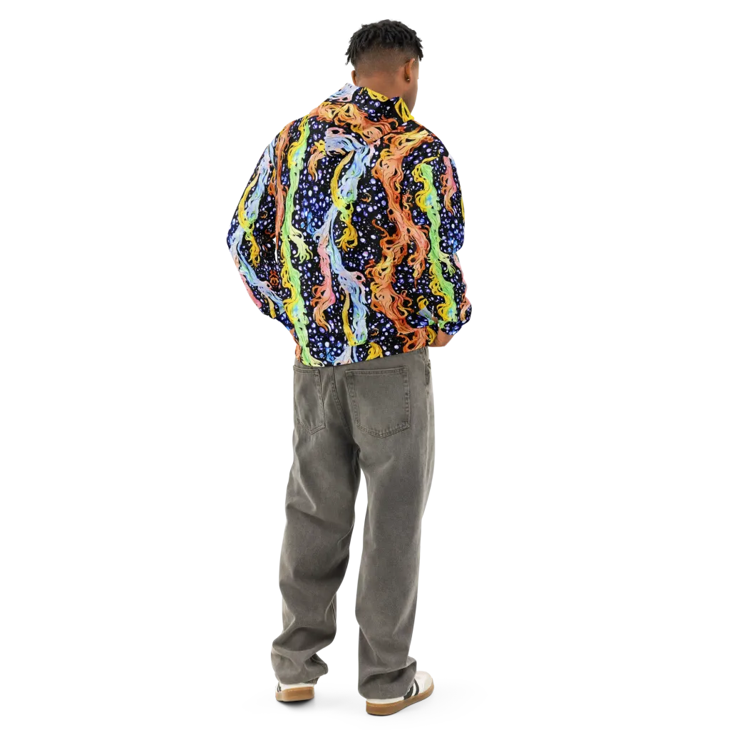 Celestial Serenade on Cotton Hoodie — Back