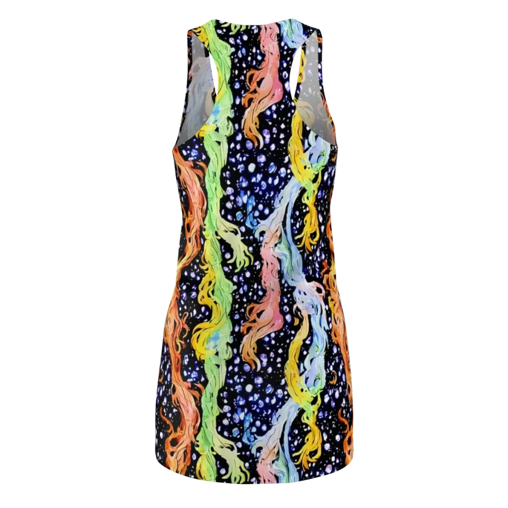 Celestial Serenade on Racerback Dress — Back