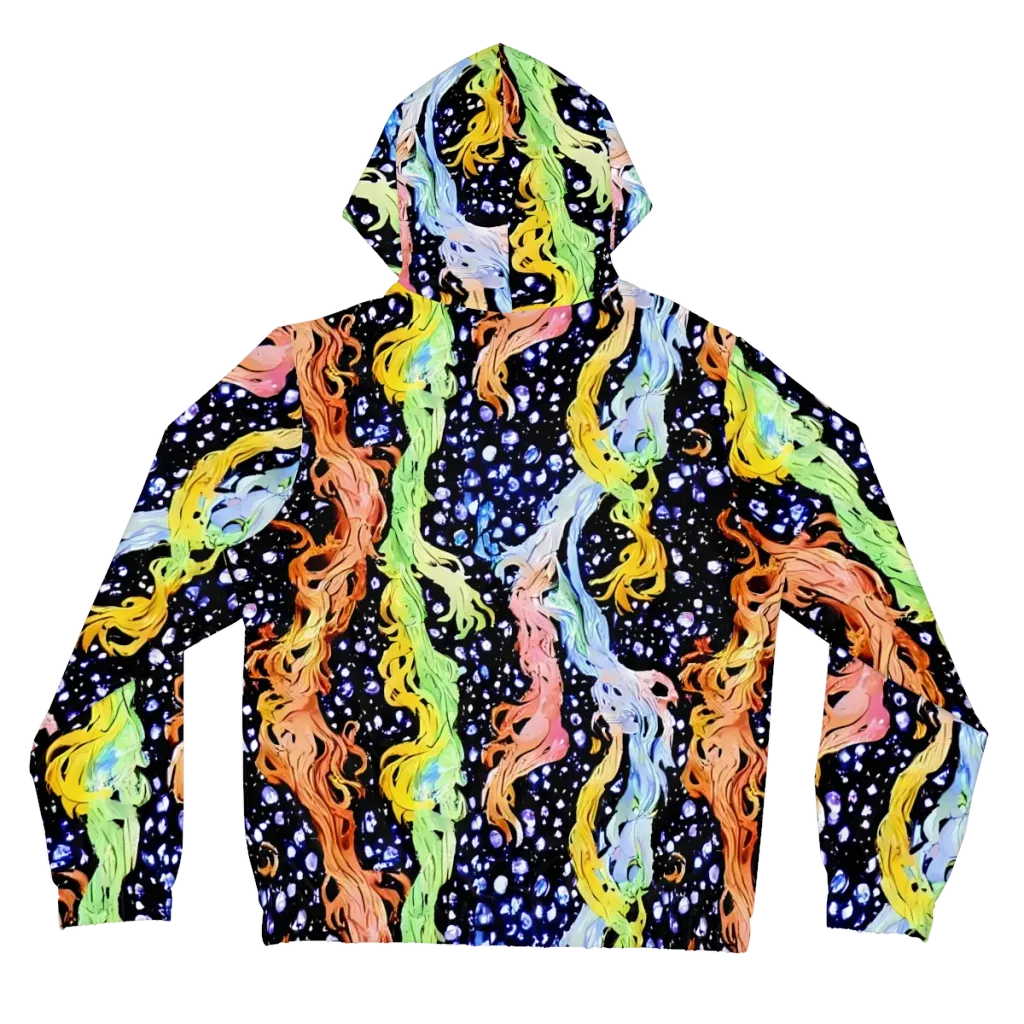 Celestial Serenade on Women's Full-Zip Hoodie — Back