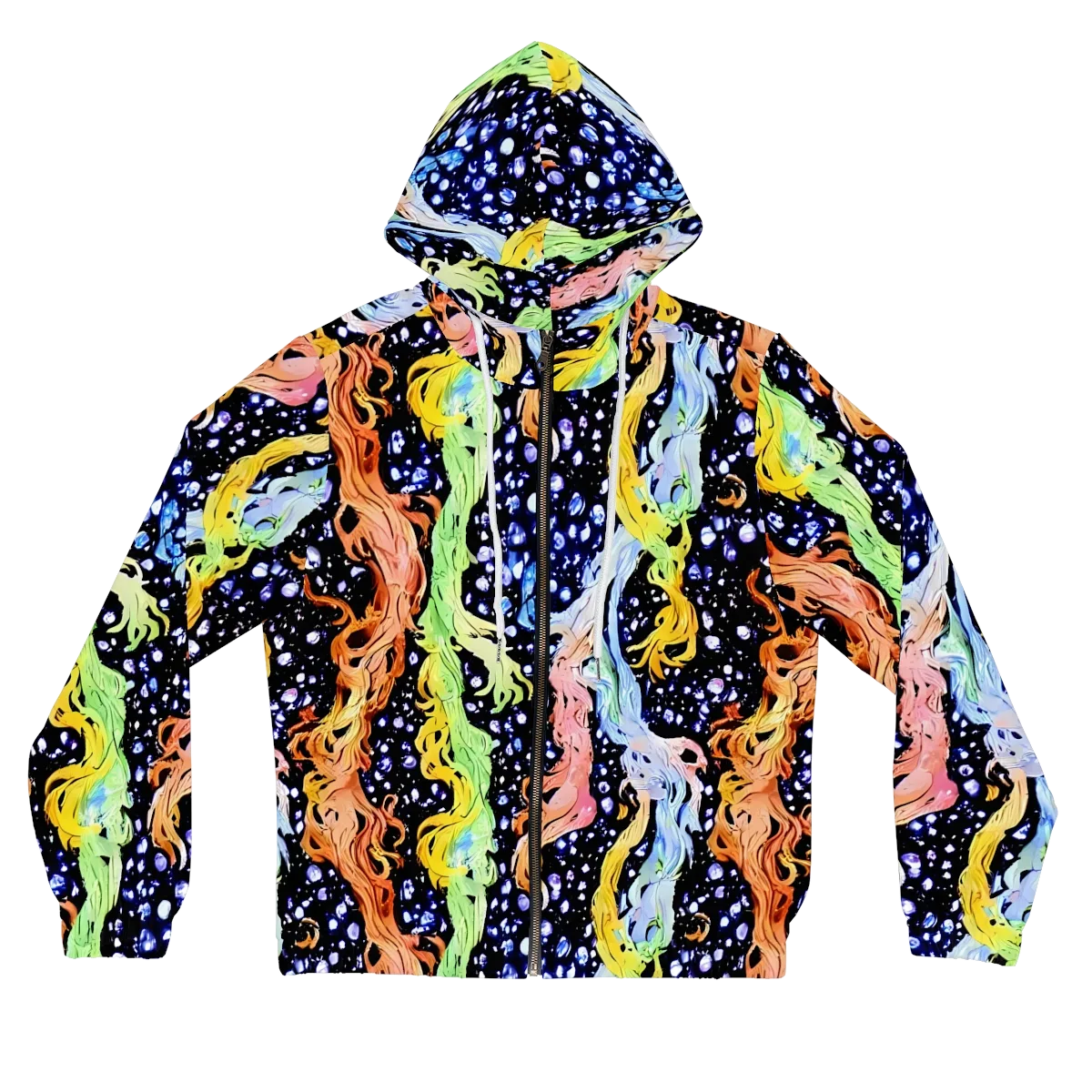 Celestial Serenade on Women's Full-Zip Hoodie — Front