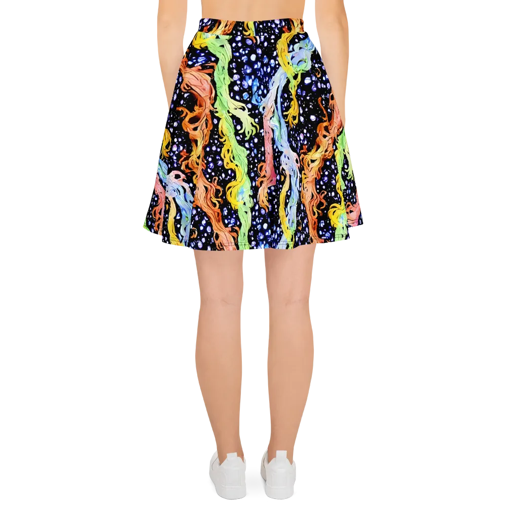 Celestial Serenade on Skater Skirt — Back