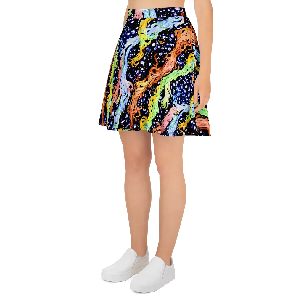 Celestial Serenade on Skater Skirt — Left