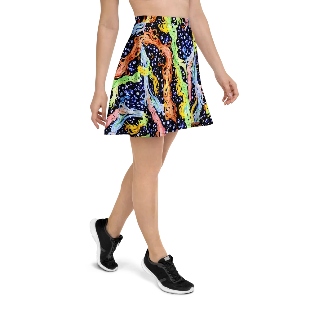 Celestial Serenade on Skater Skirt — Right