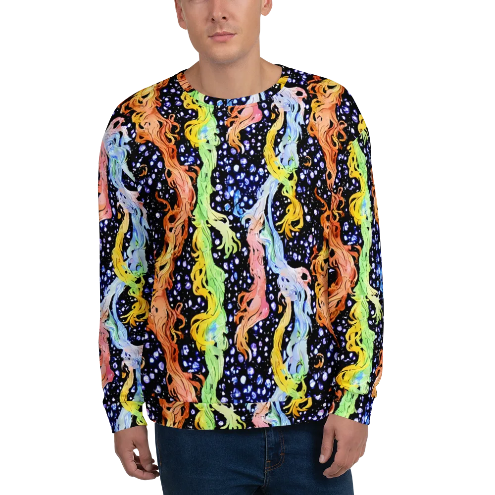 Celestial Serenade on Sweatshirt — Front