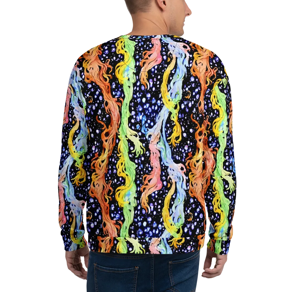 Celestial Serenade on Sweatshirt — Back