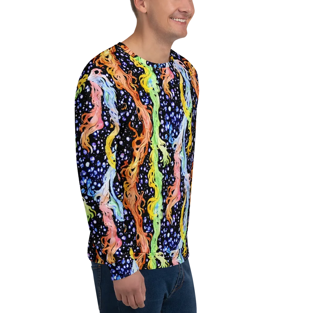 Celestial Serenade on Sweatshirt — Right Front