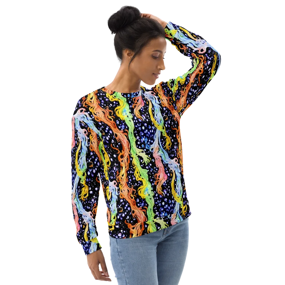 Celestial Serenade on Sweatshirt — Right Front